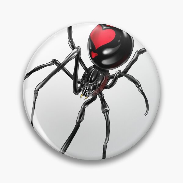 Item preview, Black widow with heart designed and sold by NicolasDurand.