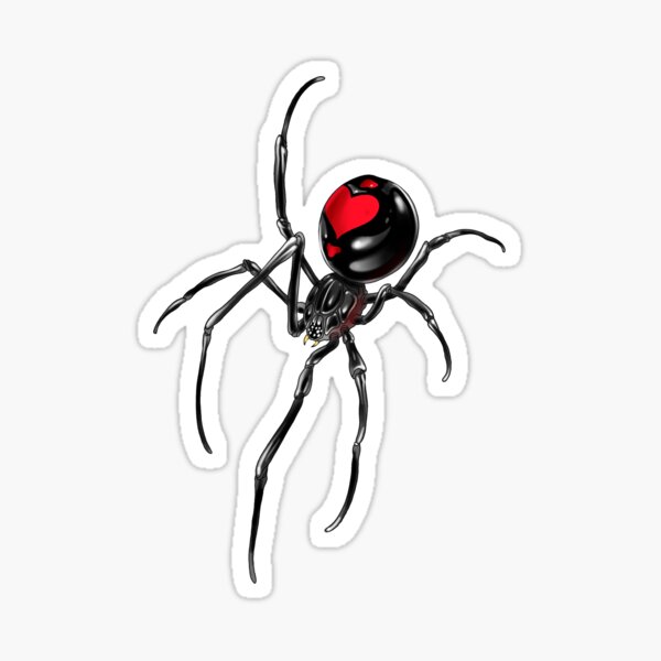 Item preview, Black widow with heart designed and sold by NicolasDurand.