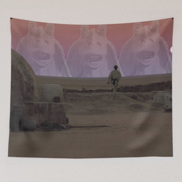 Item preview, Luke y Jar Jar Binks designed and sold by sahhraah.