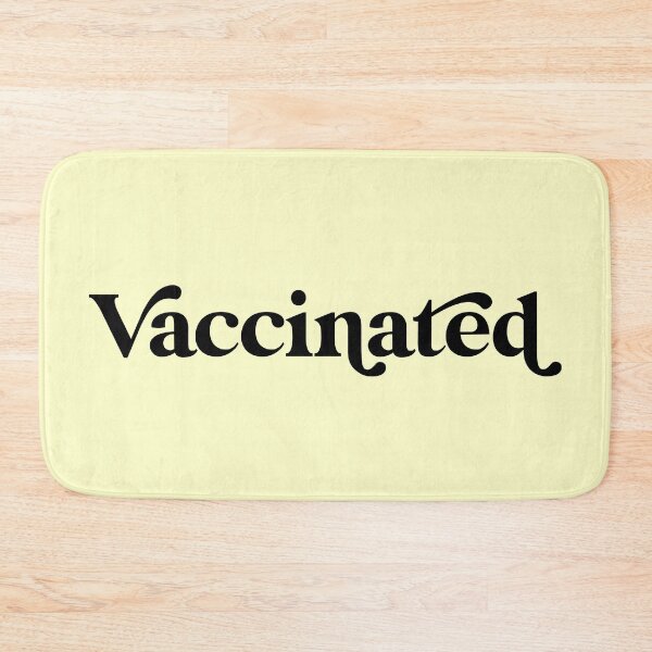 Item preview, Retro Vaccinated Design in with Yellow Background designed and sold by cutetype.