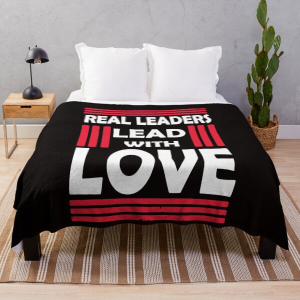 Item preview, Real Leaders Lead With Love designed and sold by PrintBrint.