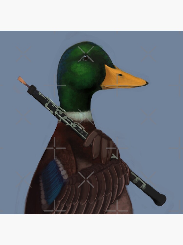"Duck with Oboe" Poster for Sale by JHeavenor Redbubble