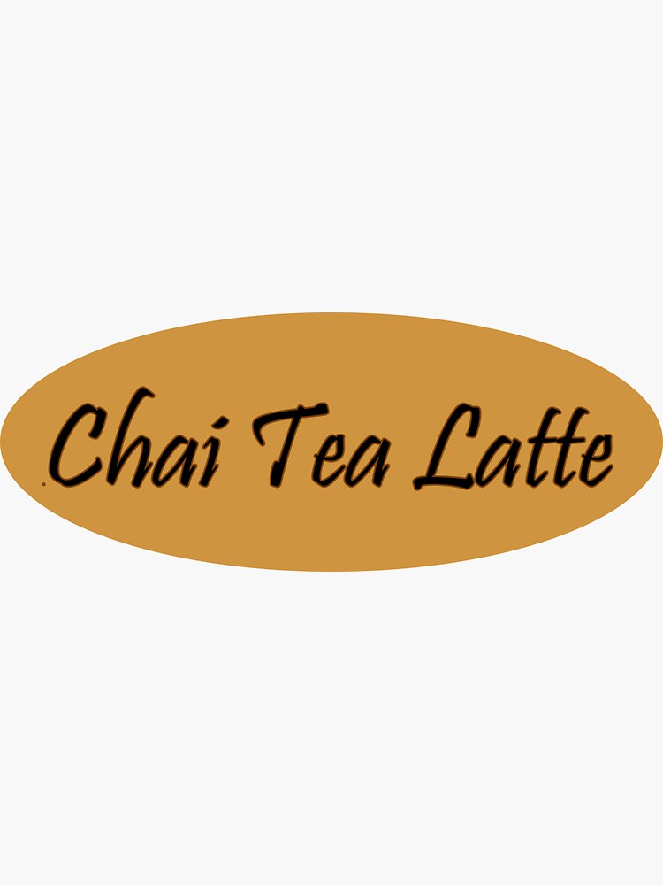 "Chai Tea Latte" Sticker by SimplyStickers Redbubble