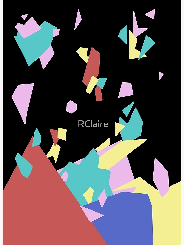 Thumbnail 3 of 3, Poster, Geometric Shatter Design designed and sold by RClaire.