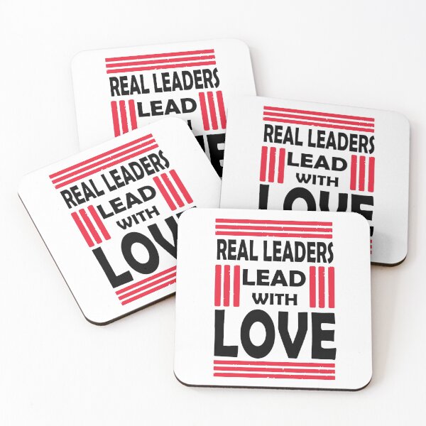 Item preview, Real Leaders Lead With Love designed and sold by PrintBrint.