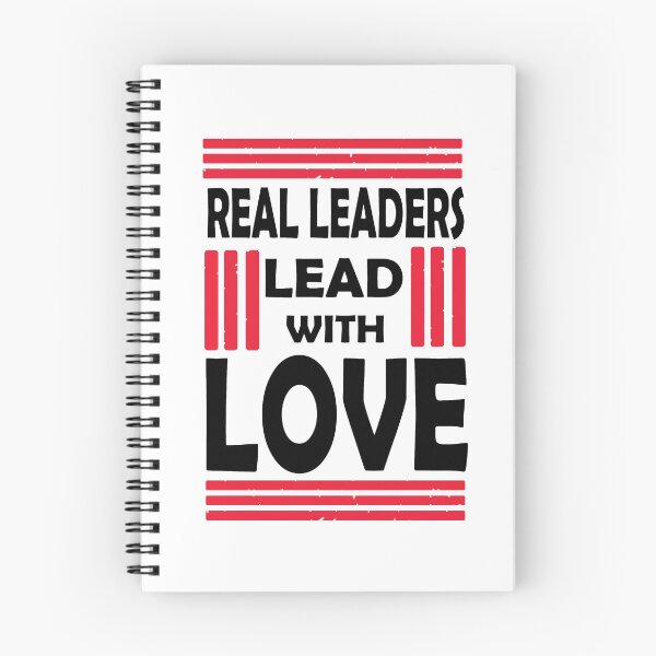 Item preview, Real Leaders Lead With Love designed and sold by PrintBrint.