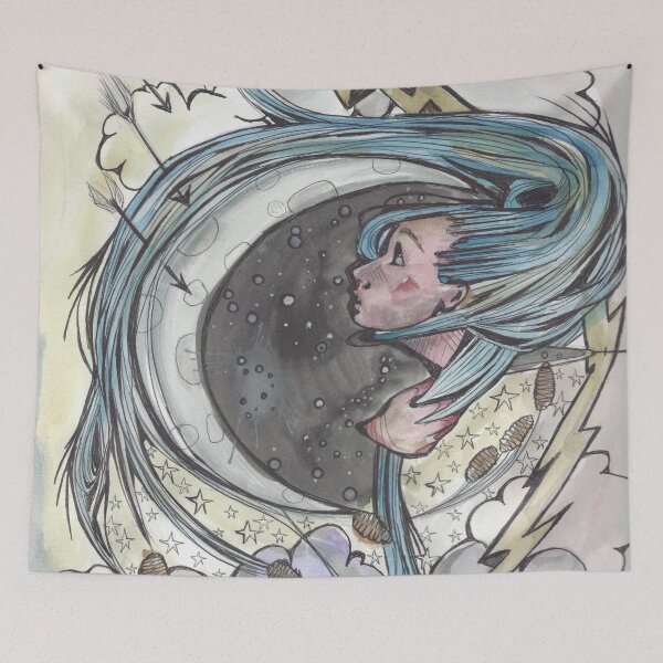 Item preview, masked girl help designed and sold by AnnaHuhn.
