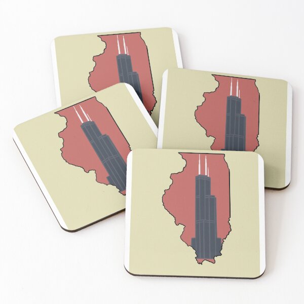 Item preview, Willis Tower Illinois Map designed and sold by designsby-zach.