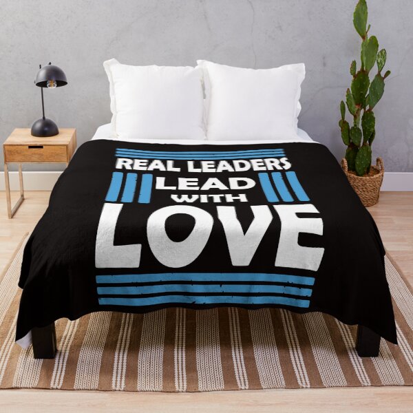 Item preview, Real Leaders Lead With Love designed and sold by PrintBrint.