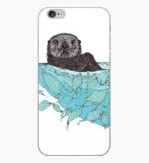 Vinilo o funda para iPhone Sea Otter Sketch Color