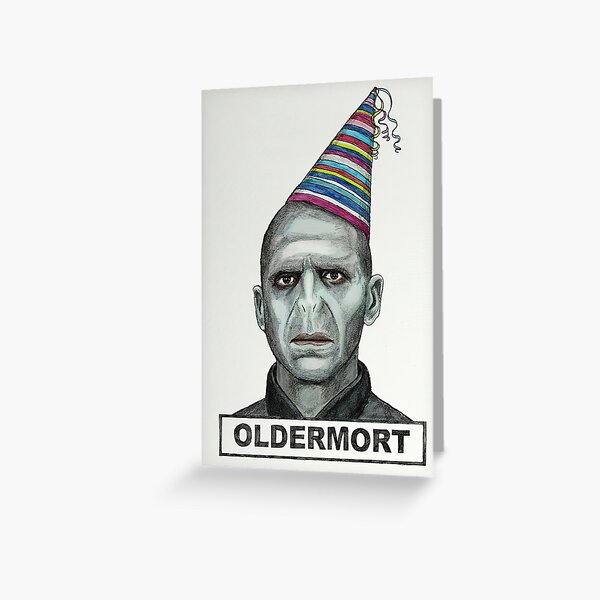oldermort Birthday Card, HORROR cards, Funny Birthday Card, Oldermort Greeting Card, Funny DARK Birthday Card,Ghost Face, Birthday Feast,Happy Friendship Day Greeting Card