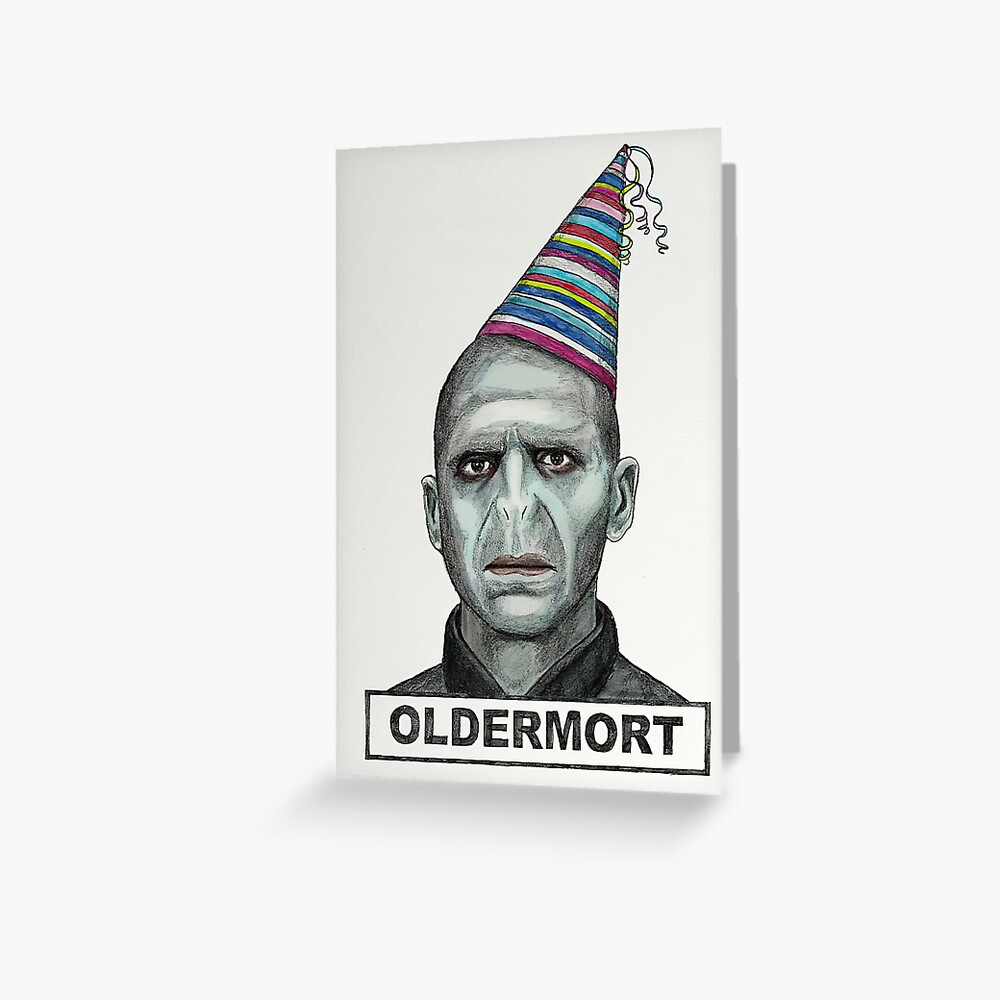 oldermort Birthday Card, HORROR cards, Funny Birthday Card, Oldermort Greeting Card, Funny DARK Birthday Card,Ghost Face, Birthday Feast,Happy Friendship Day Greeting Card