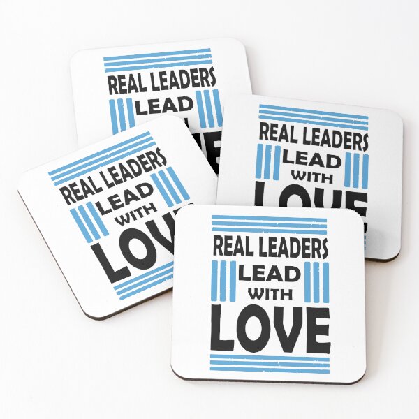 Item preview, Real Leaders Lead With Love designed and sold by PrintBrint.