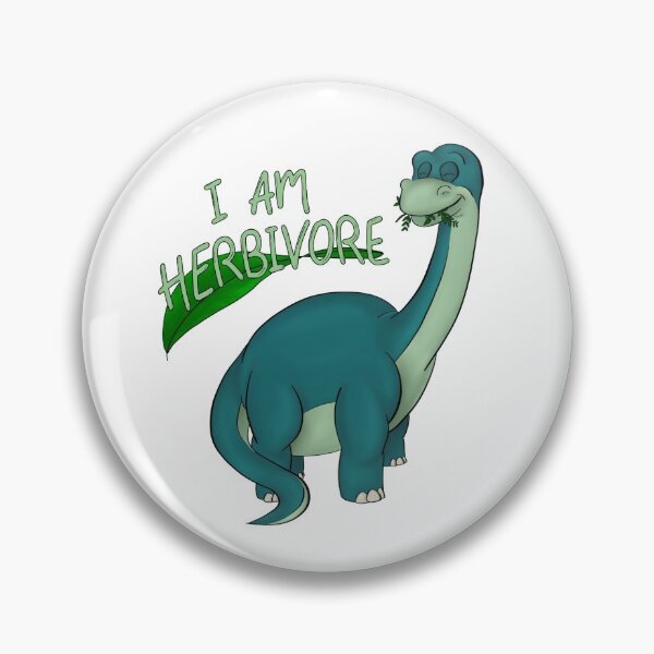 Item preview, Vegan Dino - Brontosaurus "I am herbivore" designed and sold by Fanceevee.