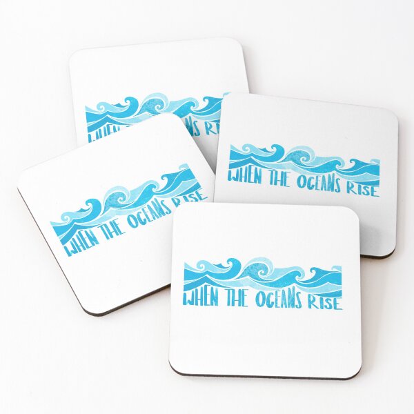 Item preview, When The Oceans Rise Sticker designed and sold by TessHuffer.