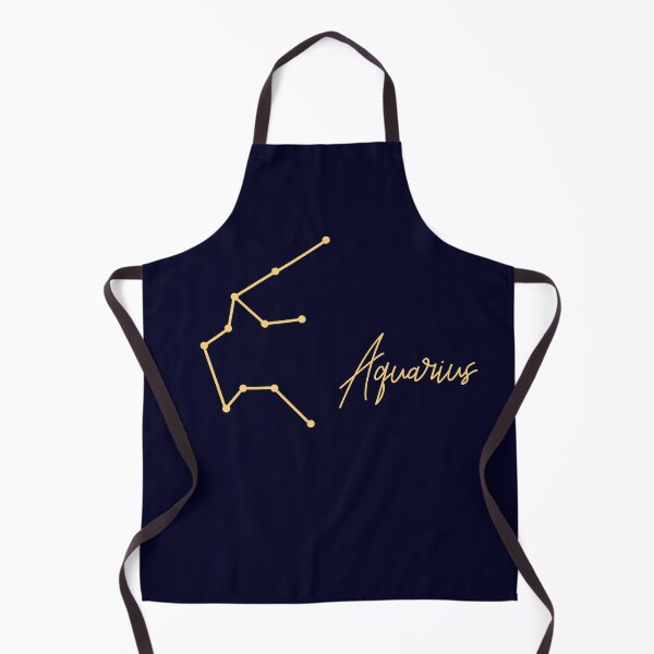 Item preview, Aquarius Zodiac Sign in Navy designed and sold by tinyteacups.