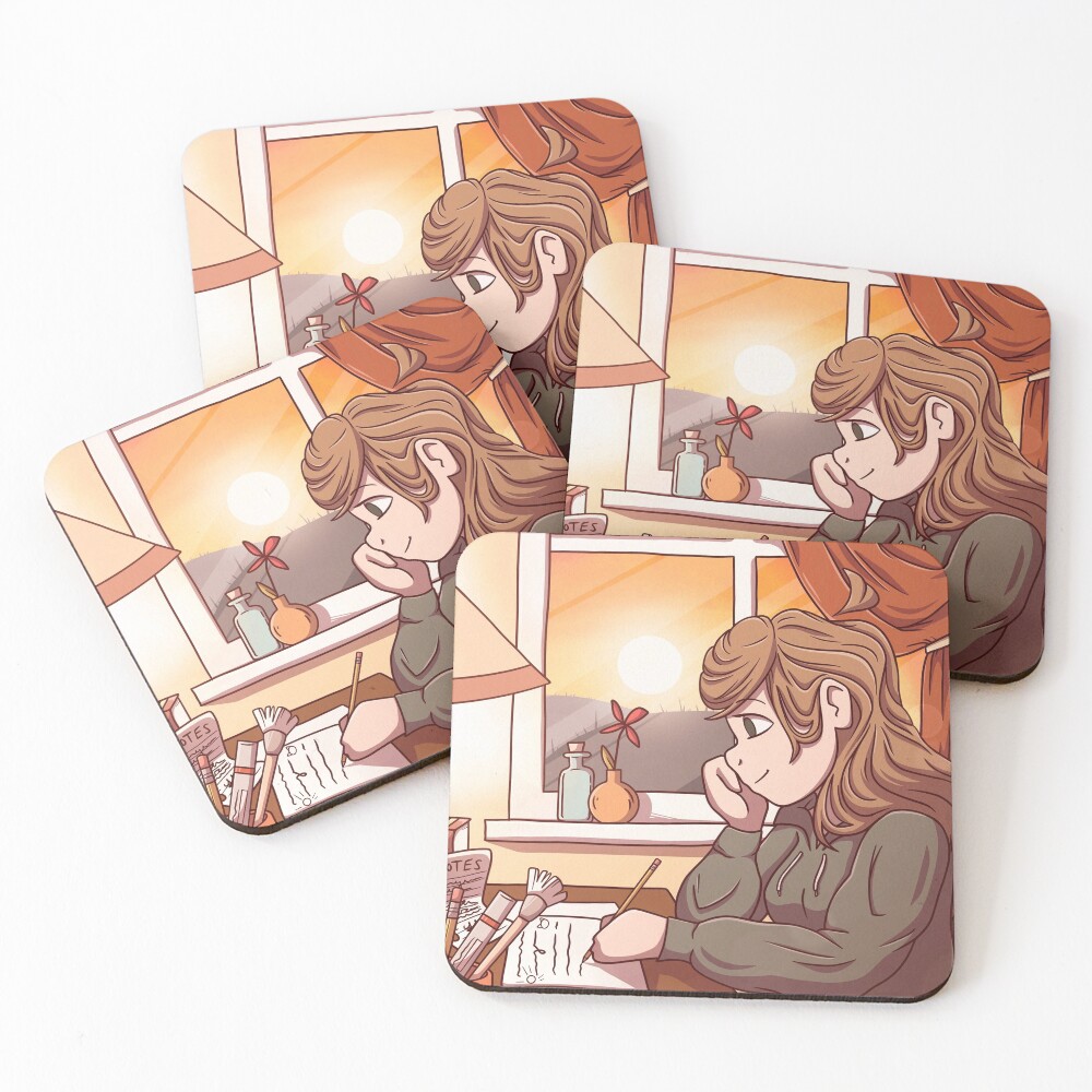 Item preview, Coasters (Set of 4) designed and sold by ArtingWithRachu.