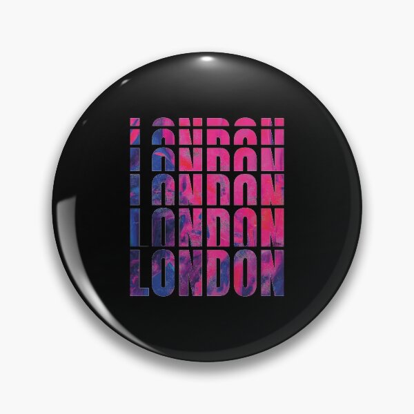 Item preview, Colourful textured London typography design designed and sold by stu-dio-art.