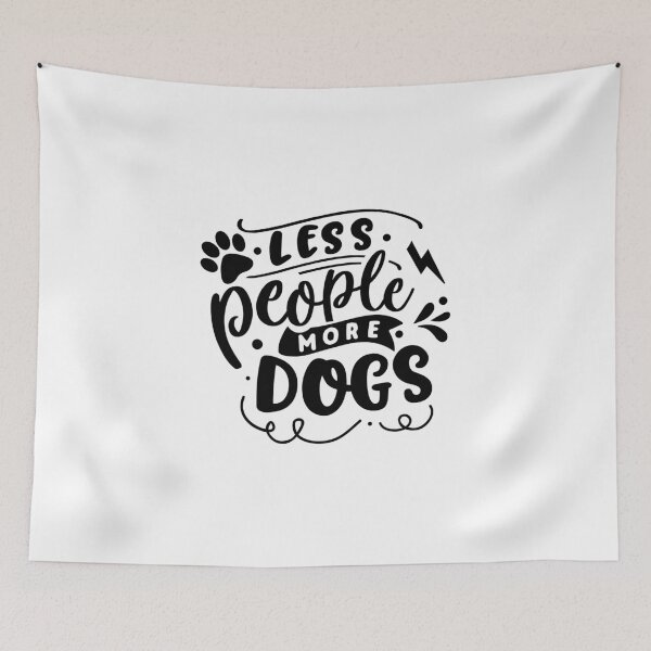 Item preview, Less People More Dogs designed and sold by thepetcellar.