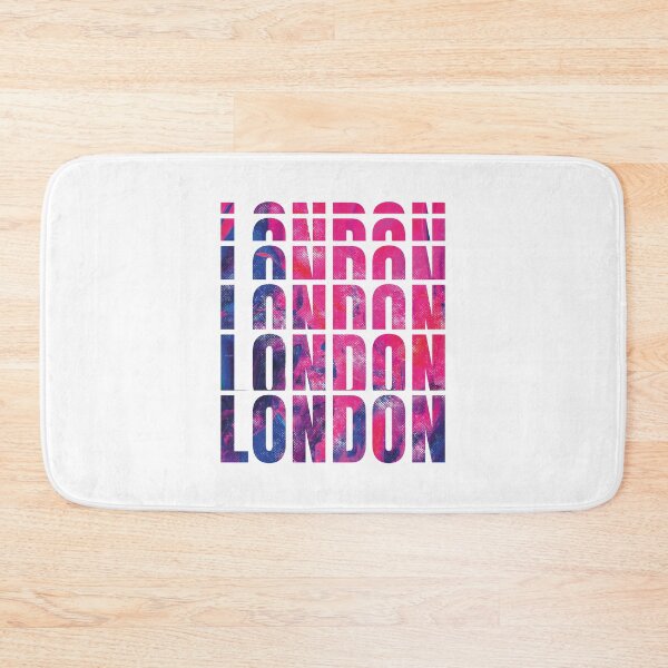 Item preview, Colourful textured London typography design designed and sold by stu-dio-art.