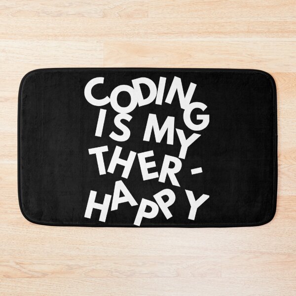 Item preview, Coding is my Therapy - Ther Happy designed and sold by TheMauveCat.