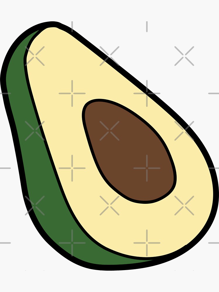 Avocado Pattern Sticker for Sale by Cathal O'Toole