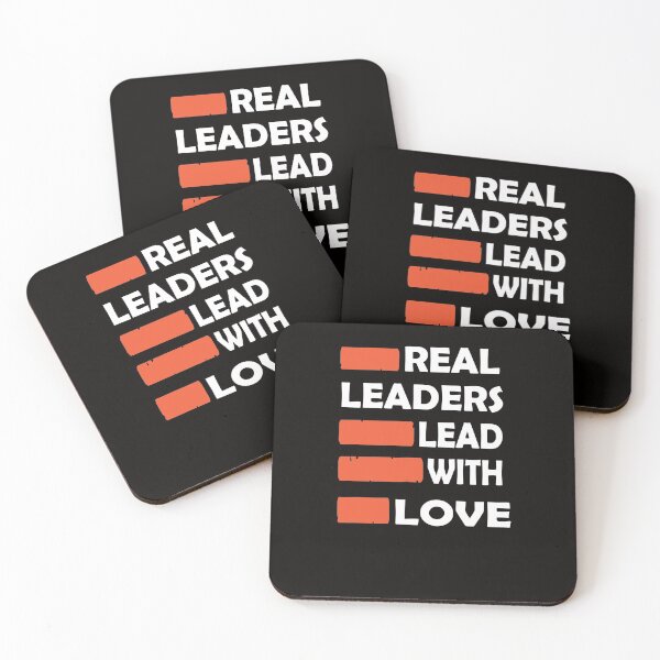 Item preview, Real Leaders Lead With Love designed and sold by PrintBrint.