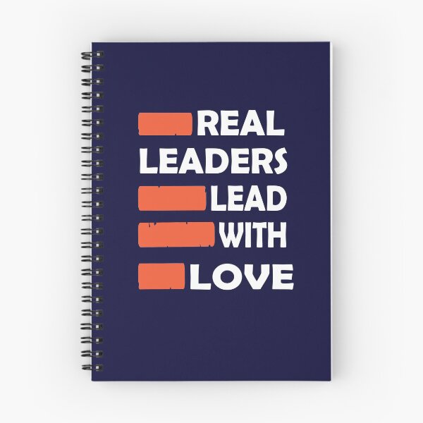 Item preview, Real Leaders Lead With Love designed and sold by PrintBrint.