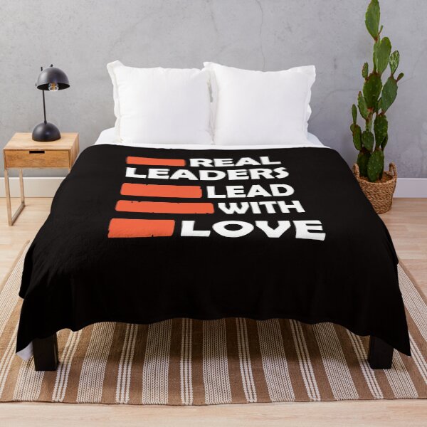 Item preview, Real Leaders Lead With Love designed and sold by PrintBrint.