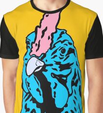 Blue and Yellow Alberta Chicken. Graphic T-Shirt