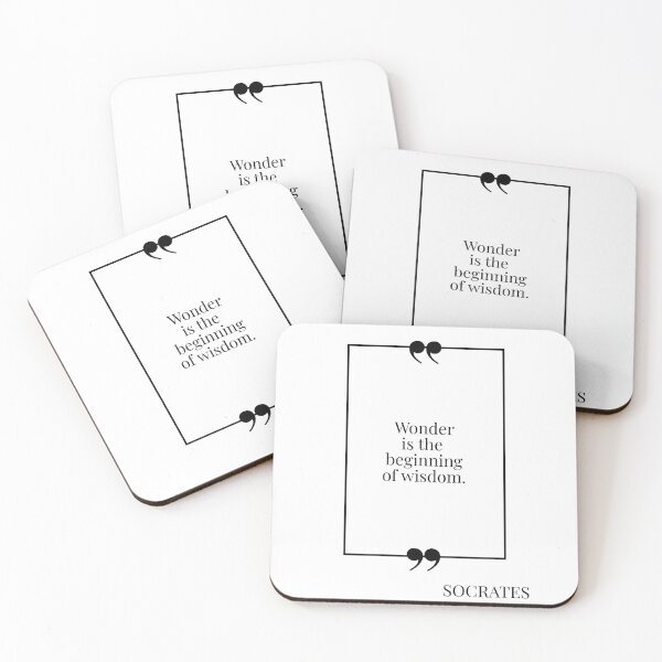 Item preview, Wonder is Wisdom- Socrates Quote designed and sold by MuseTheQuote1.