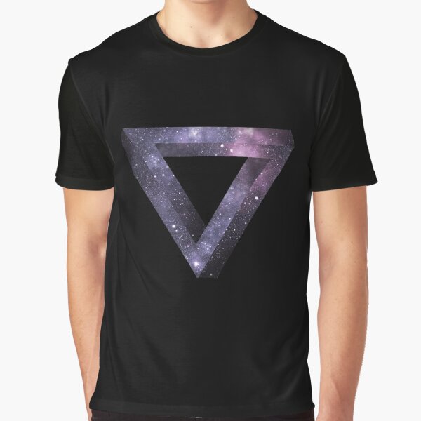 Space Penrose Triangle Graphic T-Shirt