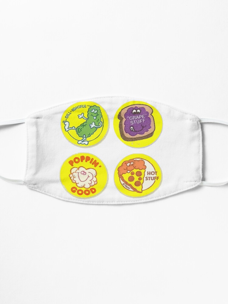 Alternate view of 4 x Retro Scratch 'N Sniff Stickers Mask