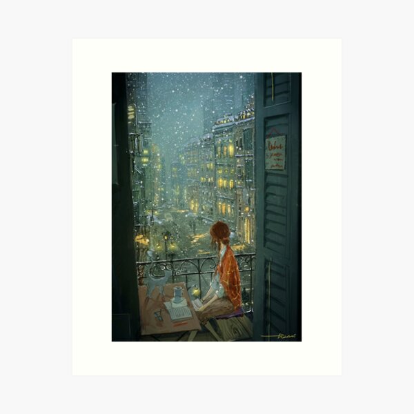white day Art Print