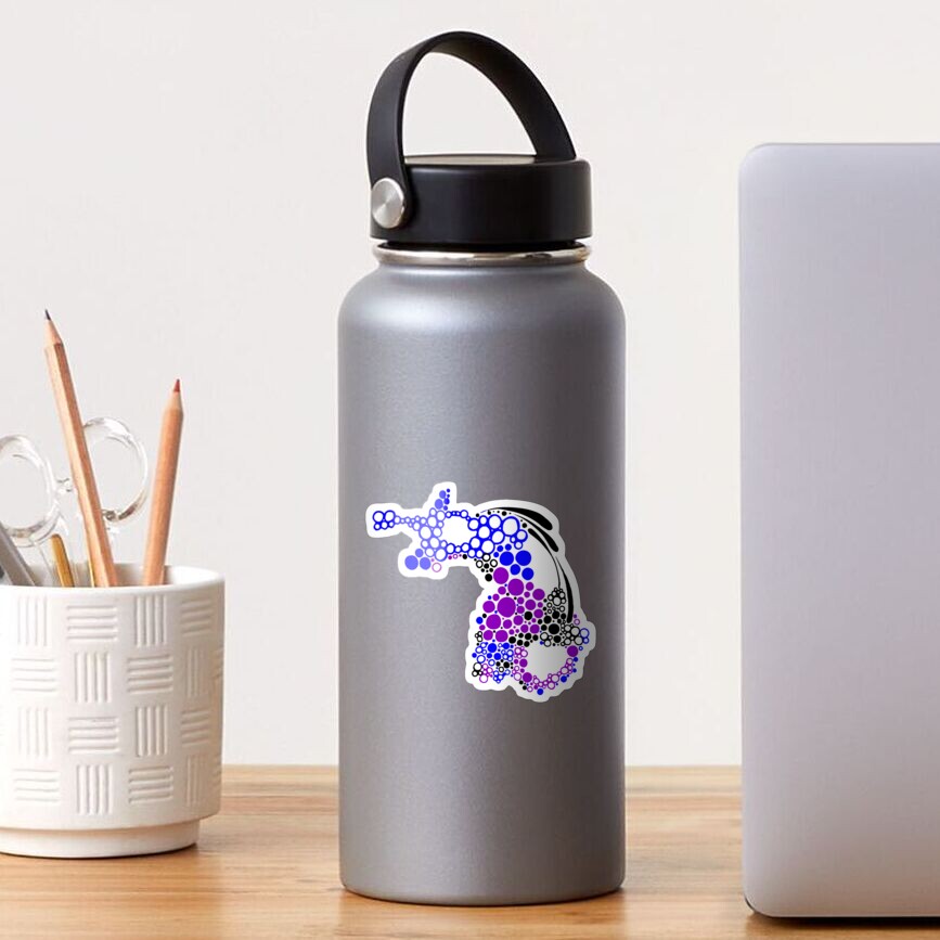 Abstract Bubbles Cool Vibes Sticker