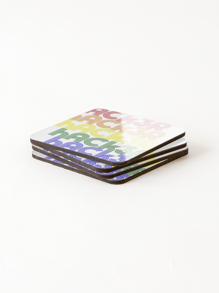 Thumbnail 4 of 5, Coasters (Set of 4), hacker hacker hacker designed and sold by hackmethod.