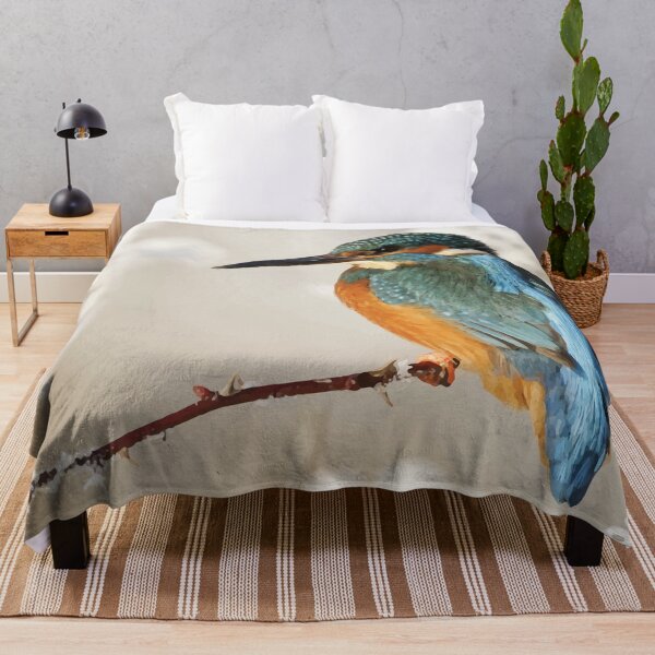 Item preview, Belted Kingfisher Bird Watercolor designed and sold by mouad naouiri.