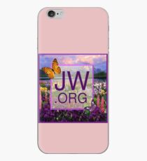 JW.ORG Logo With a Meadow Full of Flowers iPhone Case