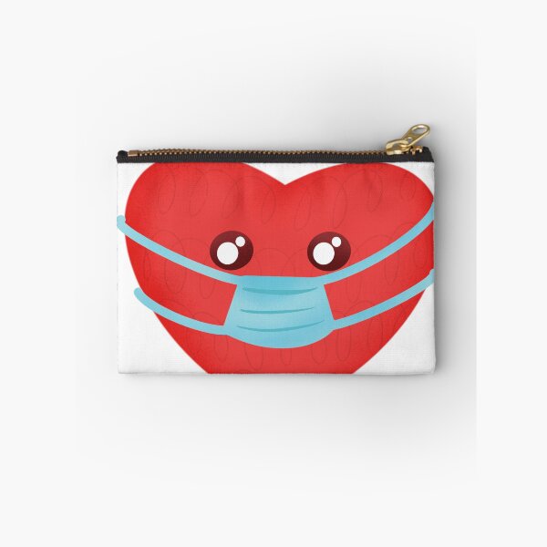 Artikelvorschau, Kawaii Herz in einer Maske Valentinstag 2021 entworfen und verkauft von Mytoonsquad.
