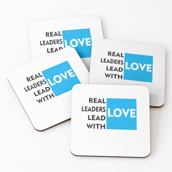 Item preview, Real Leaders Lead With Love designed and sold by PrintBrint.
