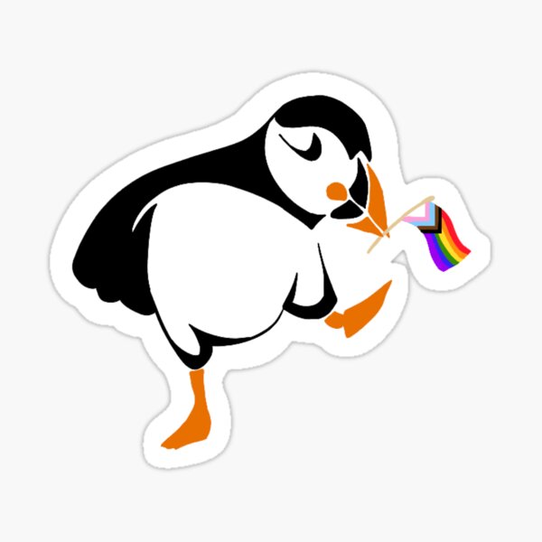 Pride Puffin Sticker
