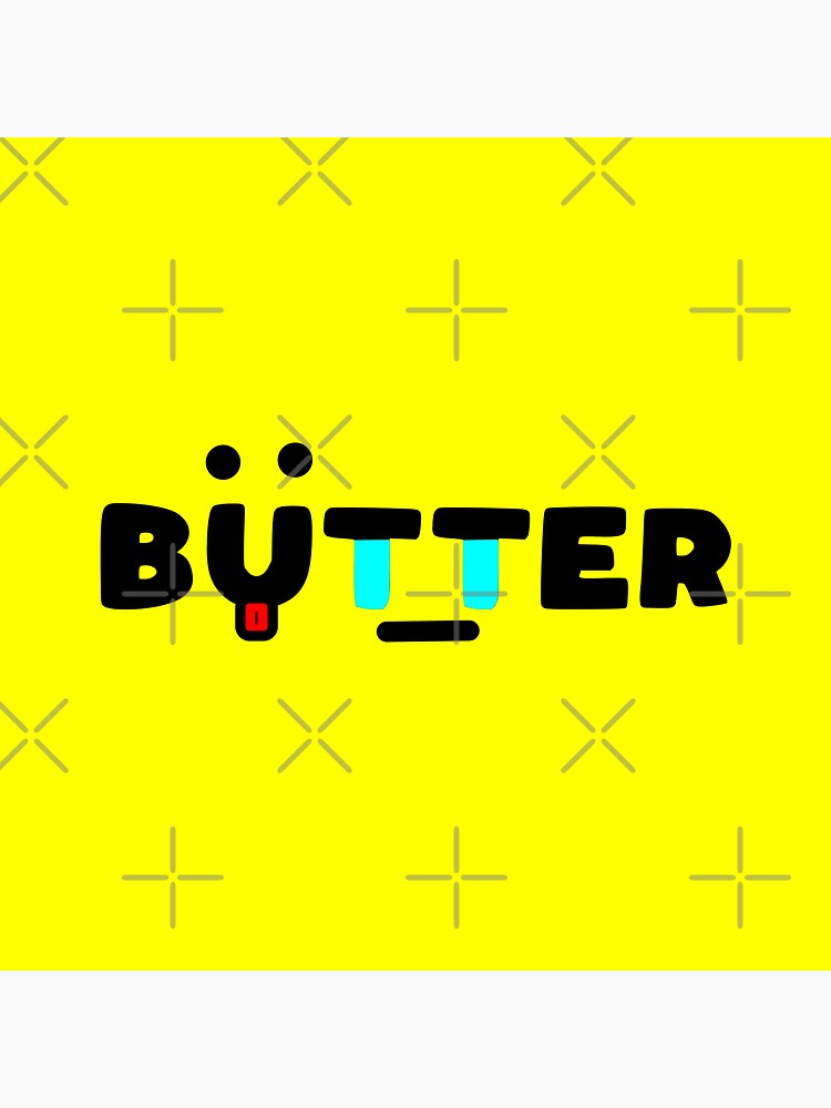 "The Ambiguous Butter Face" Sticker for Sale by collegeplace Redbubble