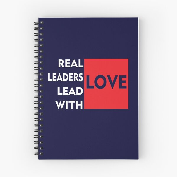 Item preview, Real Leaders Lead With Love designed and sold by PrintBrint.