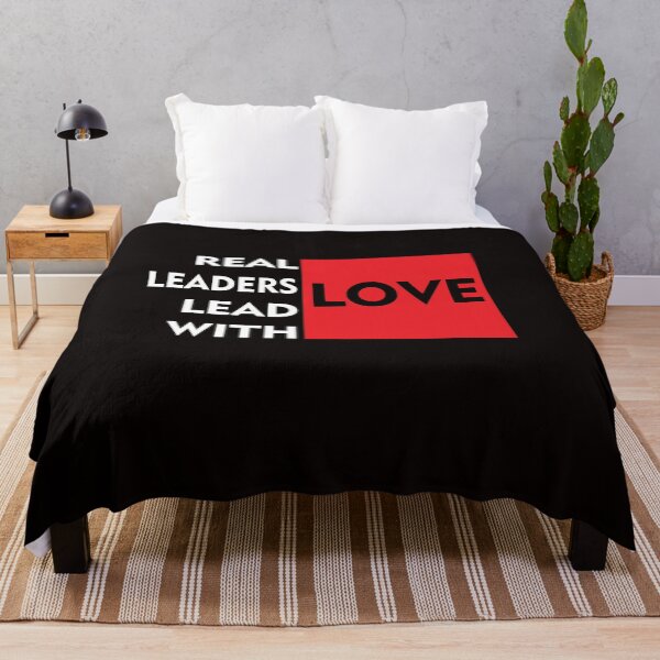 Item preview, Real Leaders Lead With Love designed and sold by PrintBrint.