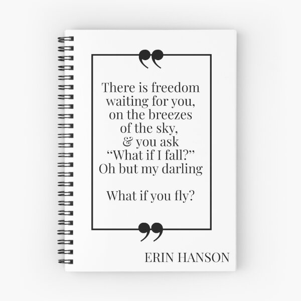 Item preview, What if you fly - Erin Hanson Quote designed and sold by MuseTheQuote1.