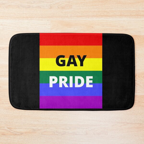 Item preview, GAY PRIDE on rainbow background designed and sold by uniqueitems.
