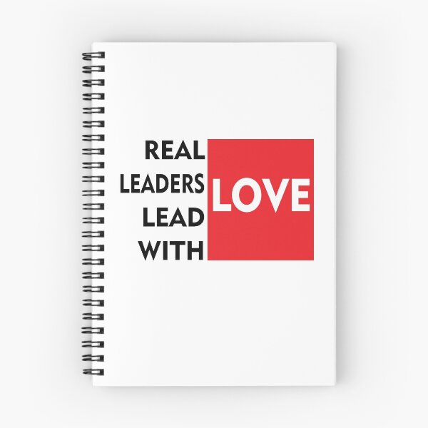 Item preview, Real Leaders Lead With Love designed and sold by PrintBrint.