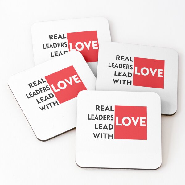 Item preview, Real Leaders Lead With Love designed and sold by PrintBrint.