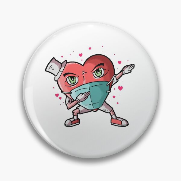 Artikelvorschau, Glücklicher Valentinstag 2021 Tupfen Herz in einer Maske entworfen und verkauft von Mytoonsquad.