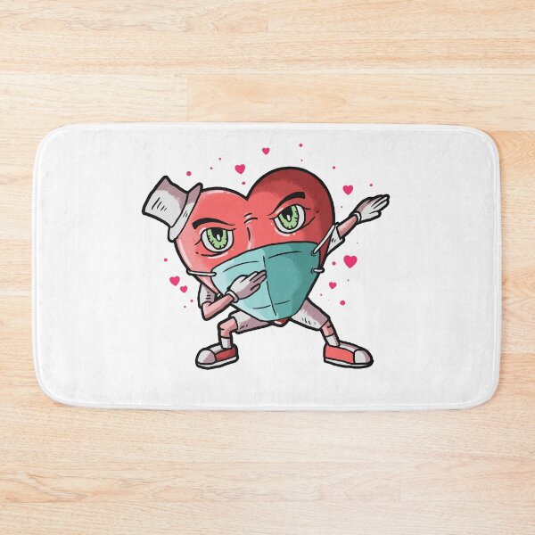 Artikelvorschau, Glücklicher Valentinstag 2021 Tupfen Herz in einer Maske entworfen und verkauft von Mytoonsquad.